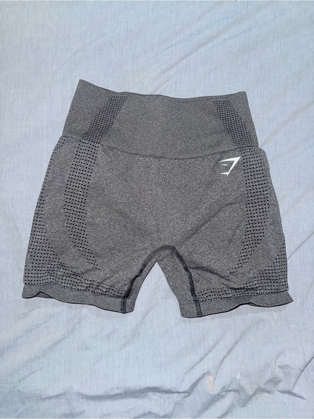 Gymshark Seamless High-Waist Bike Shorts - Gray